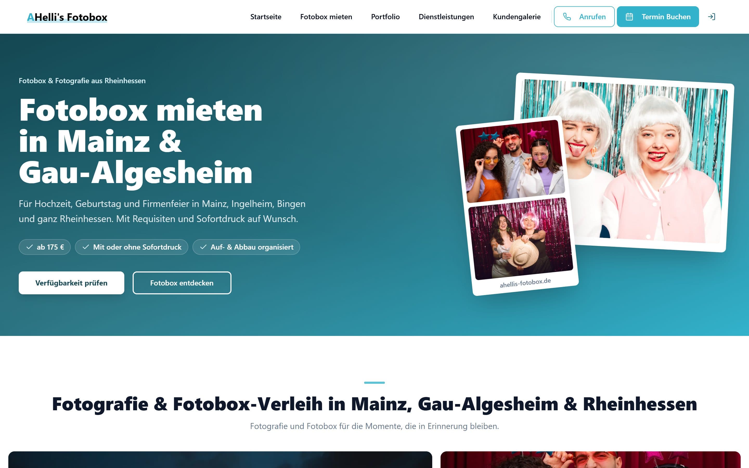 Website von Andrea Hellmeister